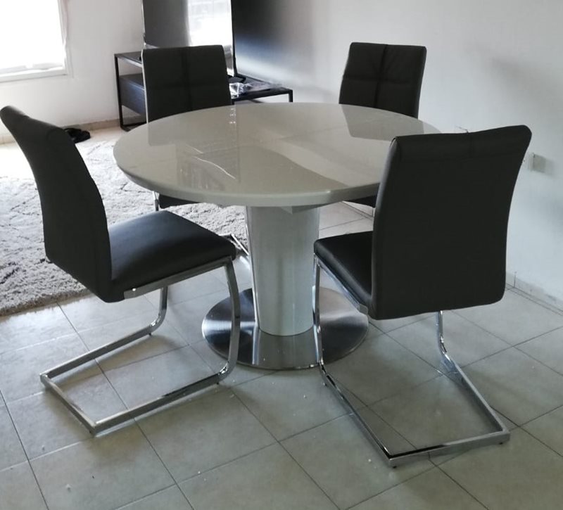 שולחן 2479 אפוקסי לבן יוקרתי