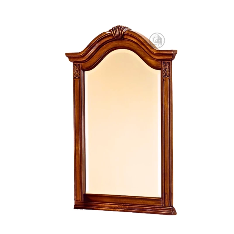 מראה קריסטלית מעץ אגוז מלא | דגם B0912