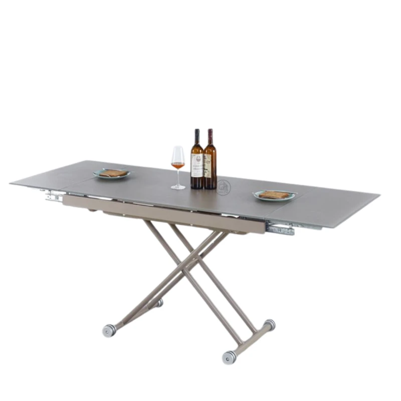 שולחן אוכל וסלון מתכוונן | דגם טרנספורמר קרמיקה