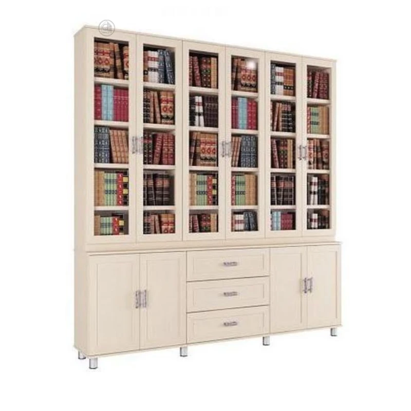 ספריית קודש עם ויטרינות ומגירות | דגם דוד