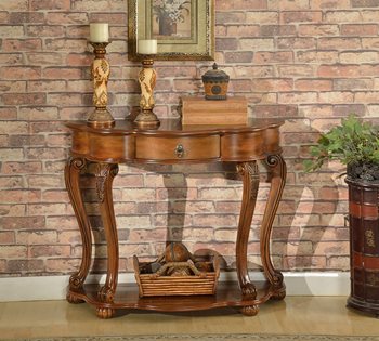 קונסולה כניסה בעיצוב איטלקי – עץ מלא עם מגירה ומדף תחתון | דגם B0642. גרין האוס רהיטים WWW.G-H.CO.IL