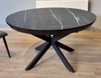 שולחן פורמייקה | דגם T135 שולחן פורמייקה | דגם T135 שולחן אוכל עגול בסגנון קרמי. גרין האוס רהיטים