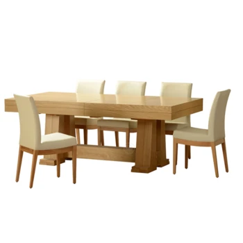 שולחן אוכל מעץ מלא דגם תמר | עד 6.10 מטר