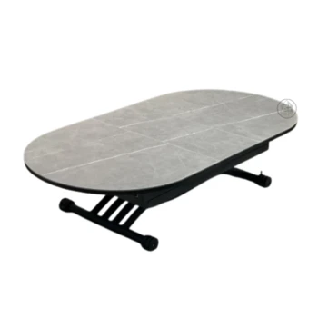 שולחן טרנספורמר | דגם קרמי אובלי