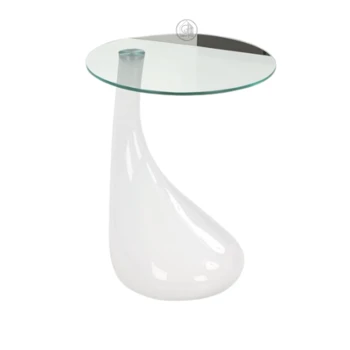 מעמד טיפה מעוצב – פיברגלאס (לבן) בקוטר 45 ס"מ. גרין האוס רהיטים WWW.G-H.CO.IL