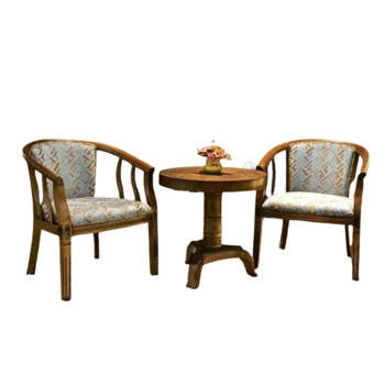 סט כורסאות ושולחן עגול | עיצוב איטלקי דגם W