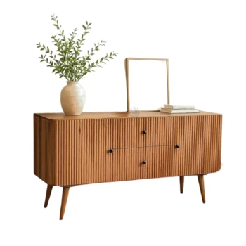 מזנון עץ מנגו מלא | דגם פינות מעוגלות