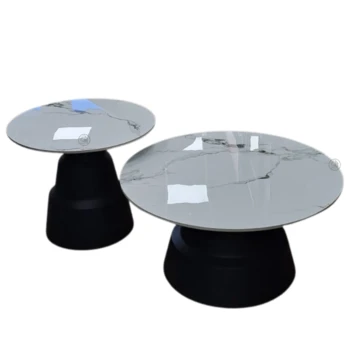 זוג שולחנות עגולים | דגם שיש