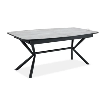 שולחן אוכל נפתח | דגם ניקולס – אפור בהיר