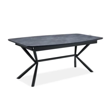 שולחן אוכל נפתח | דגם ניקולס – אפור כהה