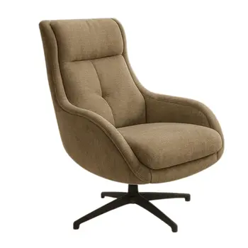 כורסה מסתובבת עם מנגנון נדנוד | דגם ניקול . צבע: קפה