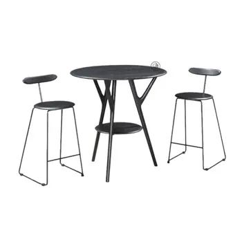 שולחן בר. צבע: שחור WWW.G-H.CO.IL