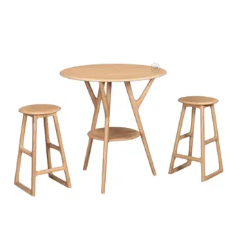 שולחן בר. צבע: אלון טבעי WWW.G-H.CO.IL