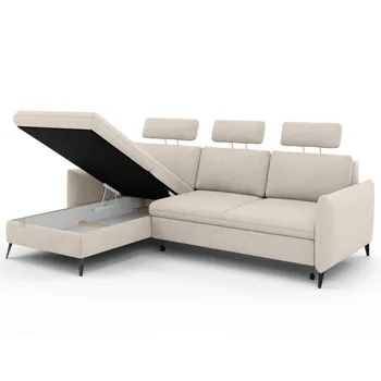 ספה נפתחת למיטב זוגית עם ארגז מצעים G-H.CO.IL