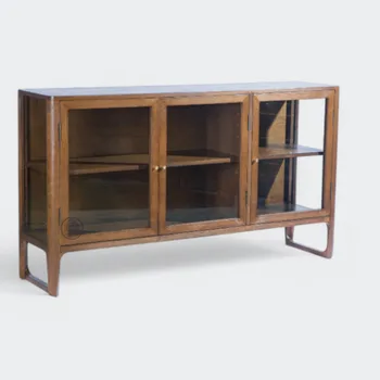 מזנון עץ בוק מלא | דגם הוואנה – 3 דלתות. G-H.CO.IL