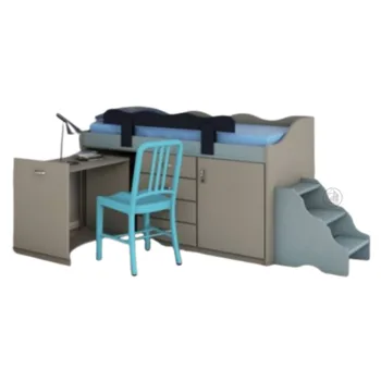 מיטה בשילוב סולם ושולחן כתיבה | דגם 248 WWW.G-H.CO.IL