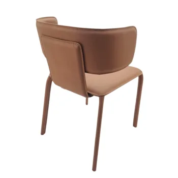 כיסא אוכל מרופד ד.עור | דגם נקסט AB