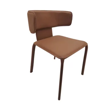 צבע: שוקולד  WWW.G-H.CO.IL  כיסא אוכל מרופד ד.עור │ דגם נקסט AB