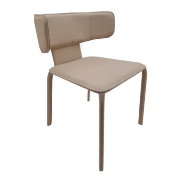 צבע: בז' WWW.G-H.CO.IL  כיסא אוכל מרופד ד.עור │ דגם נקסט AB