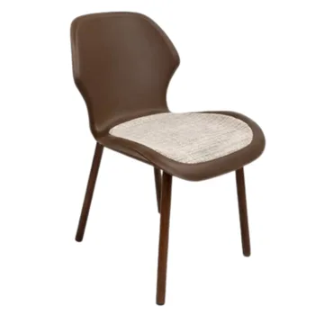 צבע: שוקולד │ כיסא אוכל דגם זואי │ WWW.G-H.CO.IL