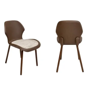 צבע: שוקולד │ כיסא אוכל דגם זואי │ WWW.G-H.CO.IL