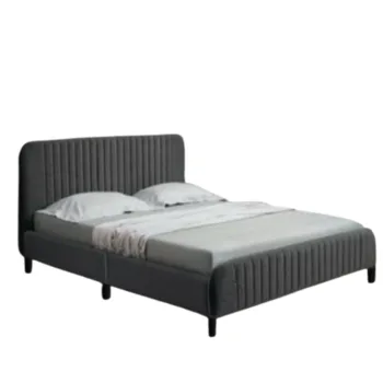 מיטה זוגית מרופדת | הרכבה עצמית