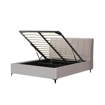 מיטה זוגית מרופדת עם ארגז מצעים | דגם אלי