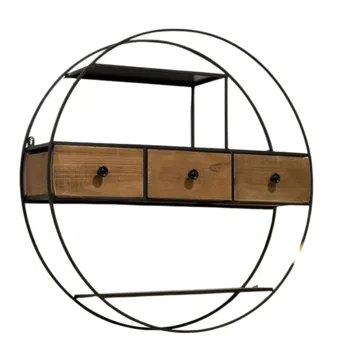 מדף דקורטיבי עם מגירות | קוטר 75