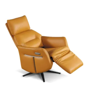 כורסת טלוויזיה חשמלית – דגם 8041 - צבע: אפור / שמנת / חרדל