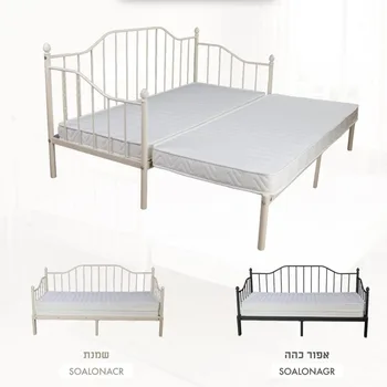 מיטת מתכת נפתחת לזוגית | דגם אלונה