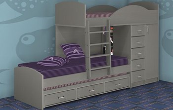 חלומית 2 קומותיים כוללת ארון ומערכת מגירות