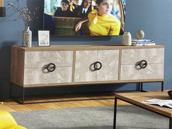 סט סלון מזנון ושולחן | דגם צלילים