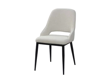 כיסא מרופד עם רגלי מתכת | דגם רוקי