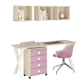 שולחן פורמייקה עם רגל ברזל ומגירות | דגם דבורה