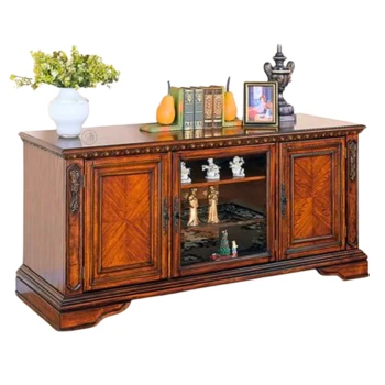 יחידת בופה מעץ מלא | בשילוב ויטרינה