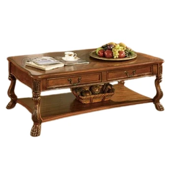 שולחן סלון יוקרתי 2 מגירות