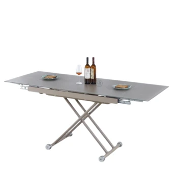 שולחן אוכל וסלון מתכוונן | דגם טרנספורמר קרמיקה