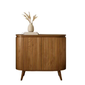 שידה מעץ מנגו מלא | 2 דלתות פתיחה