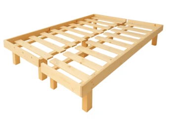 מיטת בסיס בהפרדה עם מסגרת | דגם עץ אלון