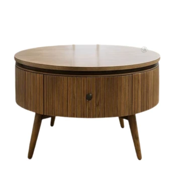 שולחן סלון | עץ מנגו עם מגירה