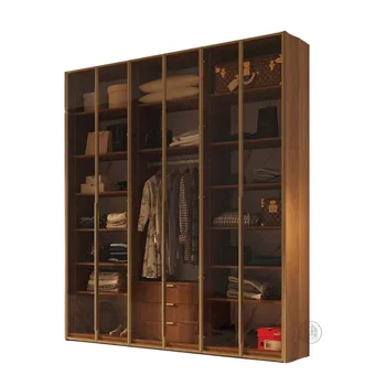 ארון דלתות זכוכית ומסגרת אלומיניום | דגם גול