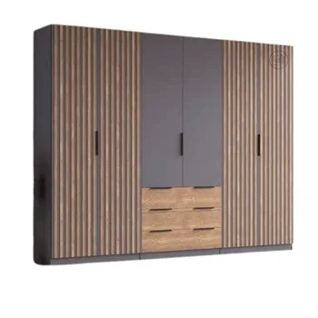 ארון פתיחה 6 דלתות | דגם גרפיט לייסט אלון