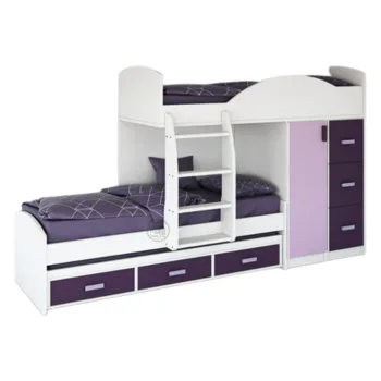 מיטת קומותיים עם ארון ומגירות | דגם חלומית 263-1