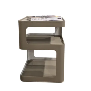 שולחן צד | טרוונטין בשילוב ד.עור