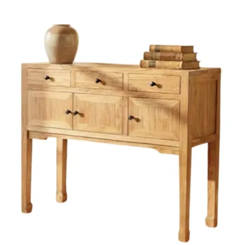 קונסולה עץ מלא עם מגירות | דגם וניס