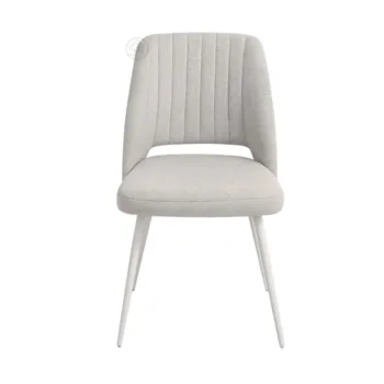 כיסא מרופד רגל לבנה | דגם פוזה