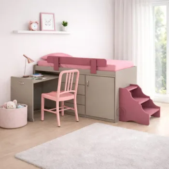 מיטה בשילוב סולם ושולחן כתיבה | דגם 248