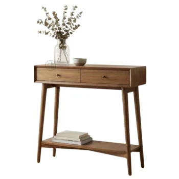 קונסולה מעץ מלא עם מגירות | דגם D-2