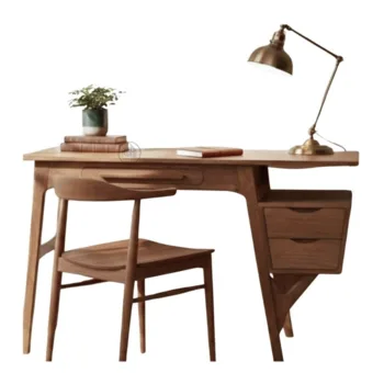 מכתביה מעץ מלא עם מגירות | דגם D-18